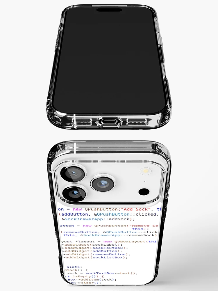 Thumbnail 3 of 5, iPhone Case, C++ Program Code Hell designed and sold by CodingSocks.