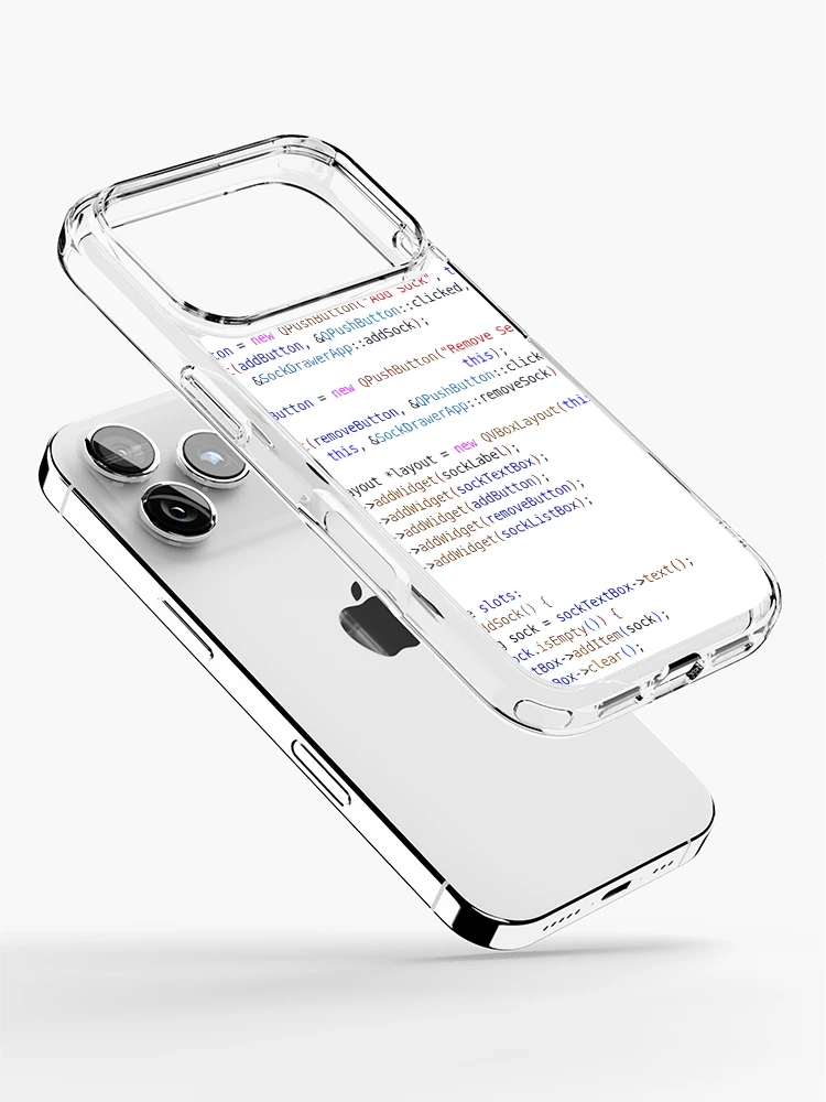 Thumbnail 2 of 5, iPhone Case, C++ Program Code Hell designed and sold by CodingSocks.