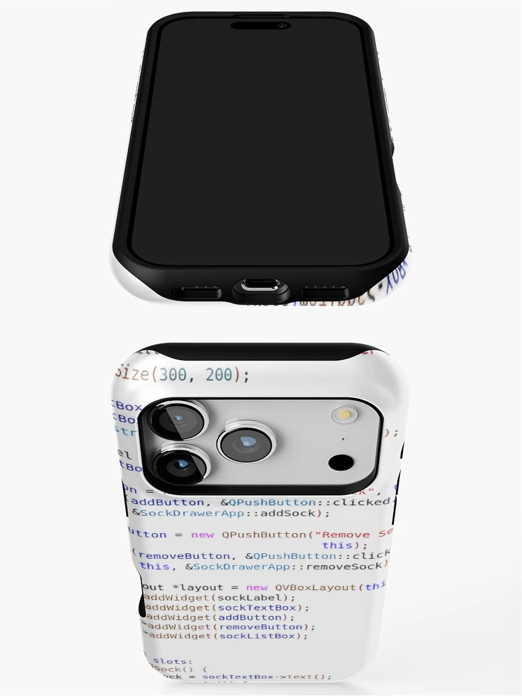 Thumbnail 3 of 4, iPhone Case, C++ Program Code Hell designed and sold by CodingSocks.