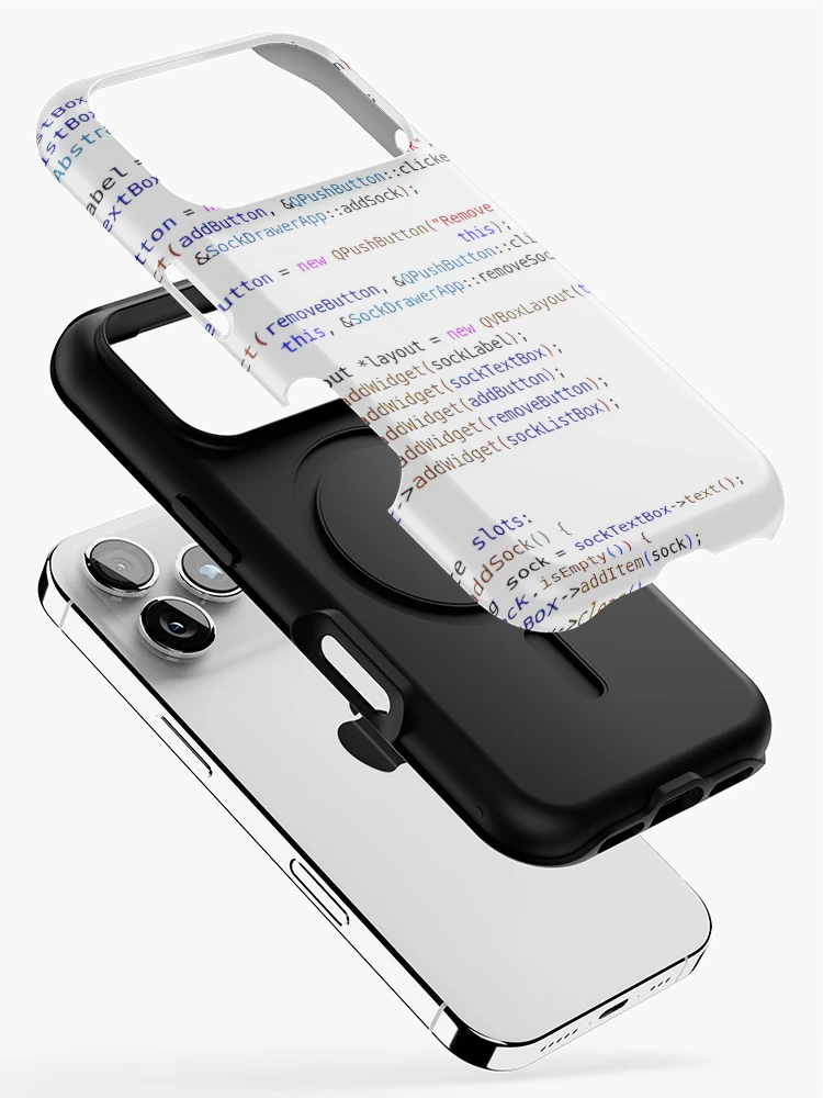 Thumbnail 2 of 4, iPhone Case, C++ Program Code Hell designed and sold by CodingSocks.