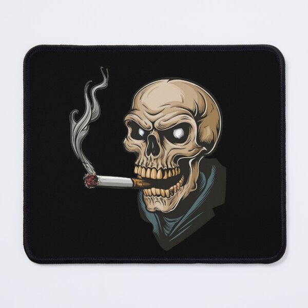 Item preview, Smoking Skeleton, Skull with Cigarette Fag smoking kills designed and sold by Cr320.