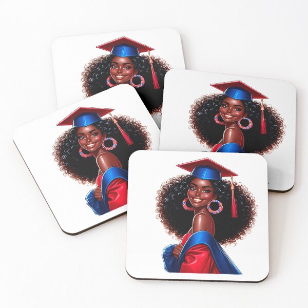 Item preview, Graduation Highschool Afro Girl, Graduating Girl, Highschool Graduate, College Senior, Black Girl Graduating. designed and sold by gabrielakrall.