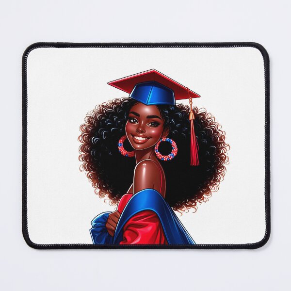 Item preview, Graduation Highschool Afro Girl, Graduating Girl, Highschool Graduate, College Senior, Black Girl Graduating. designed and sold by gabrielakrall.