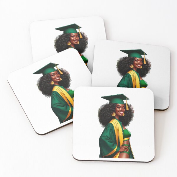 Item preview, Graduation Highschool Afro Girl, Graduating Girl, Highschool Graduate, College Senior, Black Girl Graduating. designed and sold by gabrielakrall.