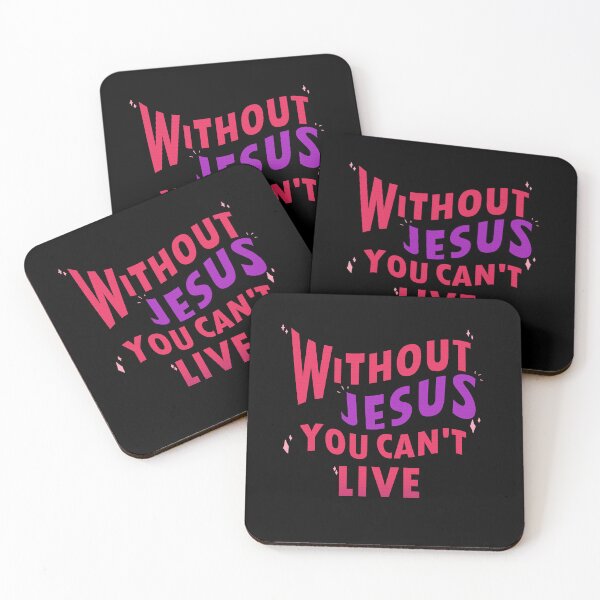 Item preview, Without Jesus you can't live designed and sold by Ilustra  toon.