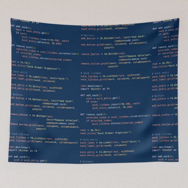 Item preview, Python Program Code Blue designed and sold by CodingSocks.