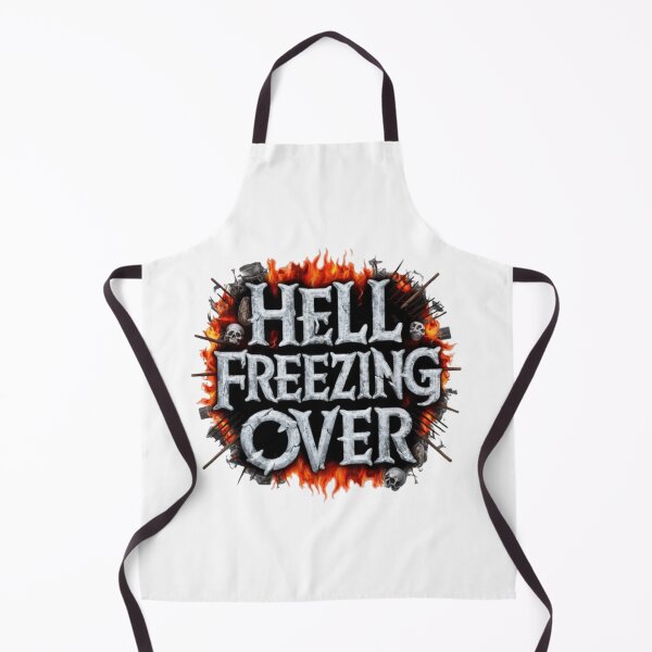 Item preview, "Paradoxical Inferno: Hell Freezing Over Typography" designed and sold by DesignEpic22.