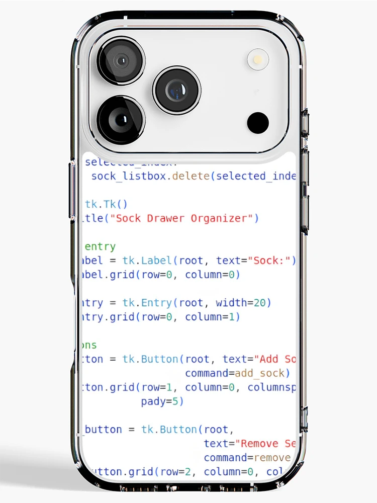 Thumbnail 1 of 5, iPhone Case, Python Program Code Hell designed and sold by CodingSocks.