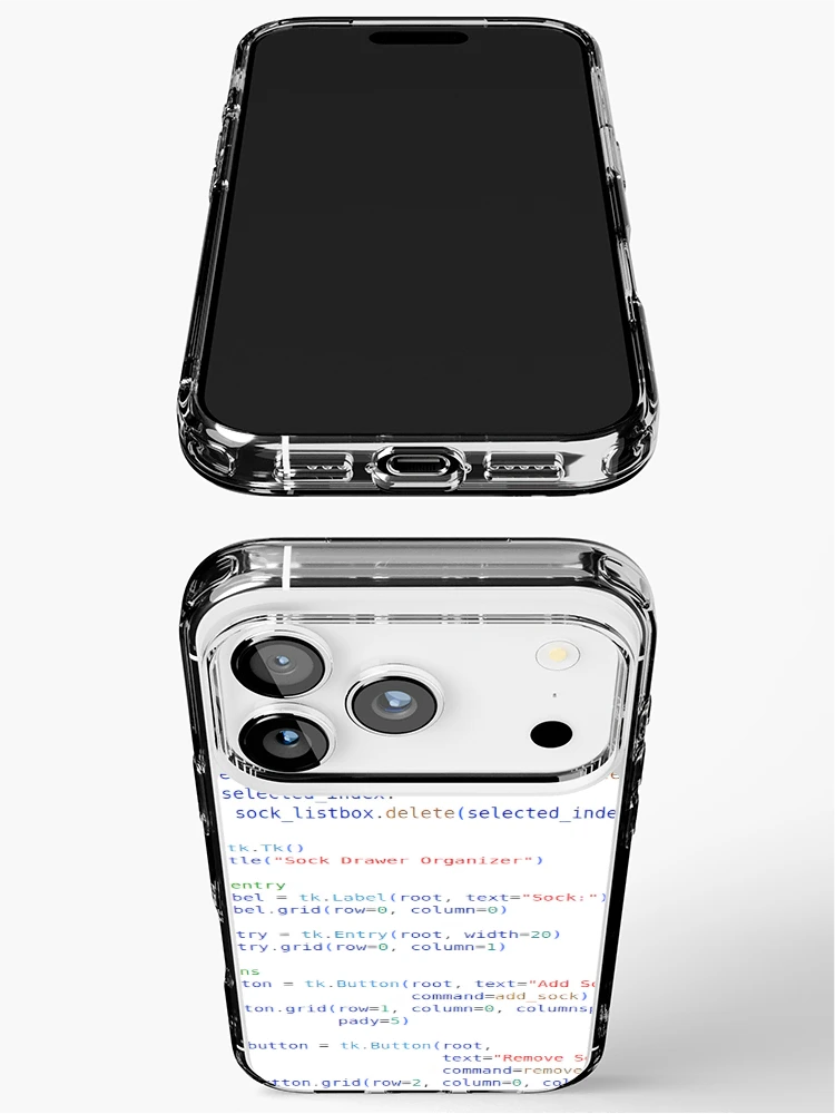 Thumbnail 3 of 5, iPhone Case, Python Program Code Hell designed and sold by CodingSocks.