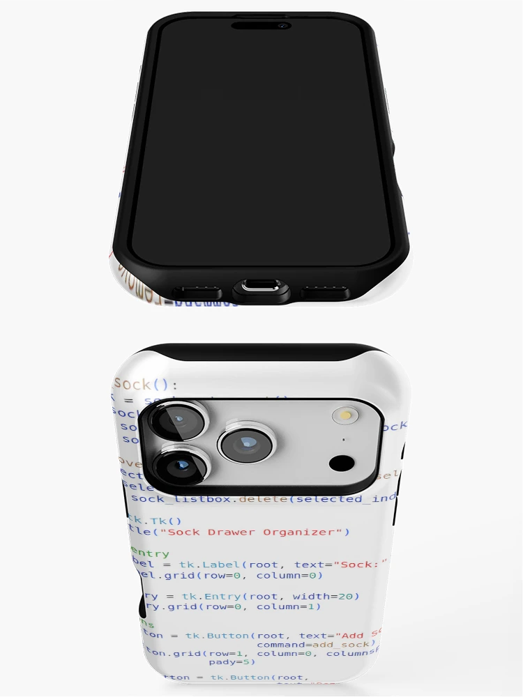Thumbnail 3 of 4, iPhone Case, Python Program Code Hell designed and sold by CodingSocks.