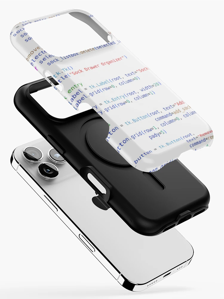 Thumbnail 2 of 4, iPhone Case, Python Program Code Hell designed and sold by CodingSocks.
