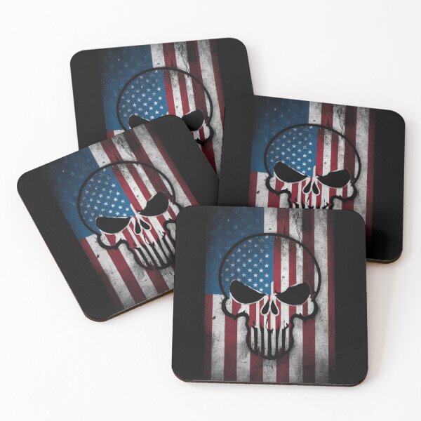 Item preview, Scary Skull American Flag USA Patriotic, Symbol of America designed and sold by Cr320.