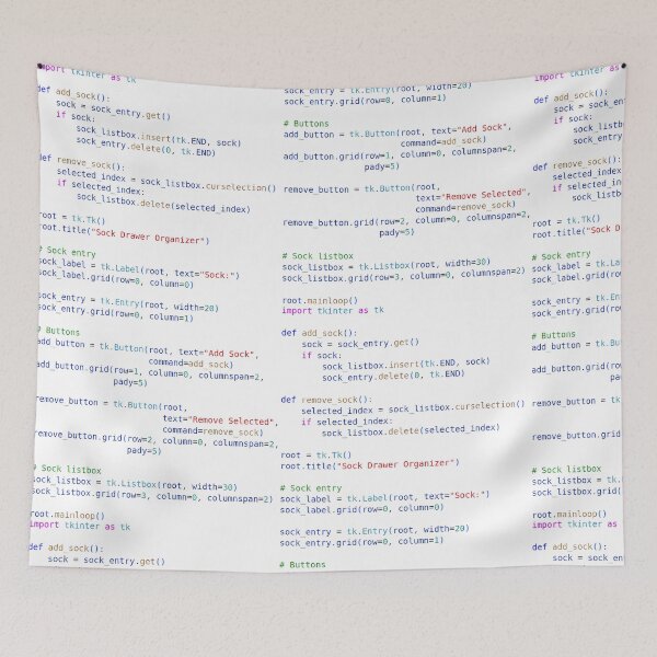 Item preview, Python Program Code Hell designed and sold by CodingSocks.