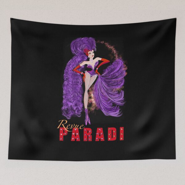 Item preview, Revue Paradi Burlesque Dancer Purple Feathers designed and sold by PG Illustration.
