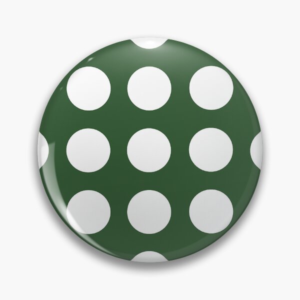 Item preview, WHITE and PINE (Dark) GREEN Symmetrical  POLKA DOTS  designed and sold by RachelMacht.
