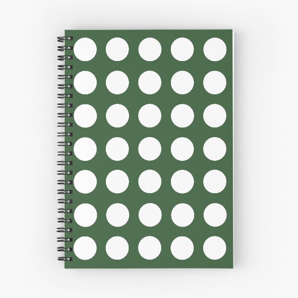 Item preview, WHITE and PINE (Dark) GREEN Symmetrical  POLKA DOTS  designed and sold by RachelMacht.