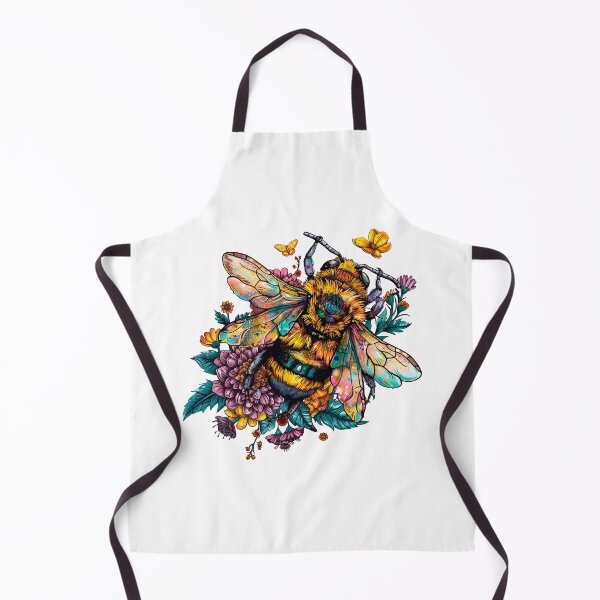 Item preview, Bee in bright colors flowers. designed and sold by Svetlanhcik.