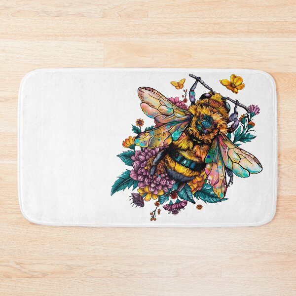 Item preview,  Bee in bright colors flowers. designed and sold by Svetlanhcik.