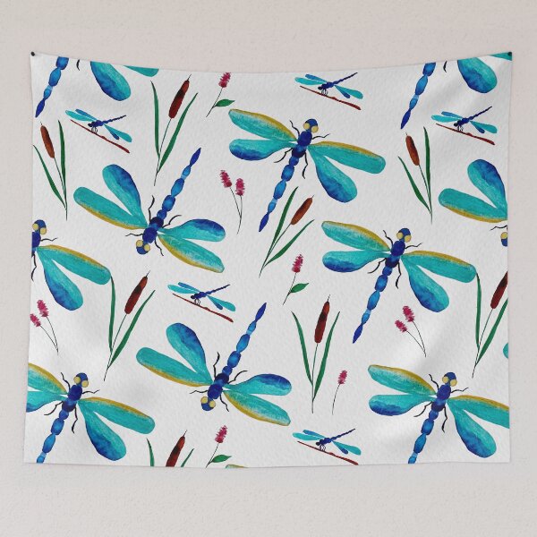 Item preview, Watercolor Dragonfly pattern designed and sold by danibelldesigns.