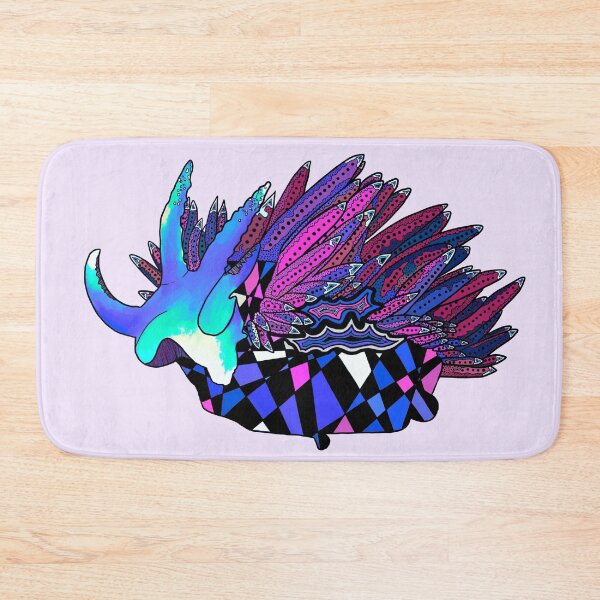 Item preview, Electrified Purple and Blue Red-gilled Sea Slug designed and sold by ArtbyDLP.