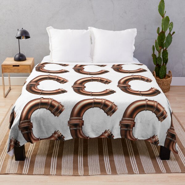 PIPES LETTER C Throw Blanket