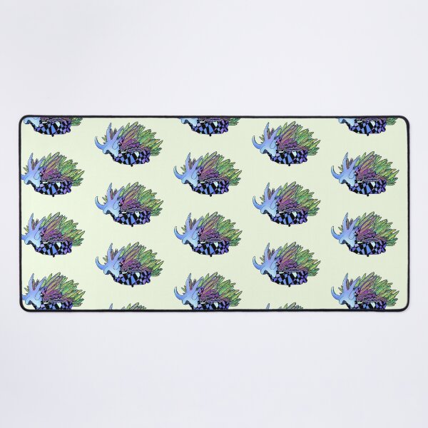 Item preview, Electric Pastel Purple and Green Red-gilled Sea Slug designed and sold by ArtbyDLP.
