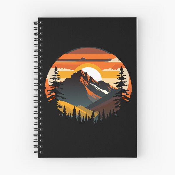Item preview, Wildlife Trees Outdoors Nature Retro Mountains designed and sold by PistachioCream.