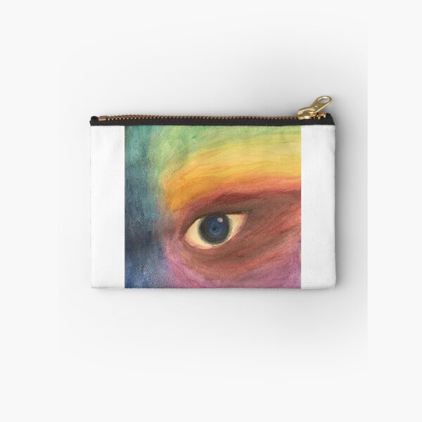 Item preview, artistic painting of rainbow coloured eye  designed and sold by chrysxnt.