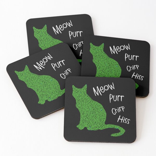 Item preview, Cat noises meow purr hiss chirp  designed and sold by alczar.