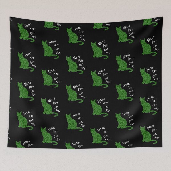 Item preview, Cat noises meow purr hiss chirp  designed and sold by alczar.