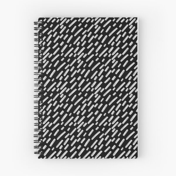 Item preview, Black and White Dashes - Abstract Hand Drawn Textured Paint Diagonal Lines designed and sold by GenAumonier.
