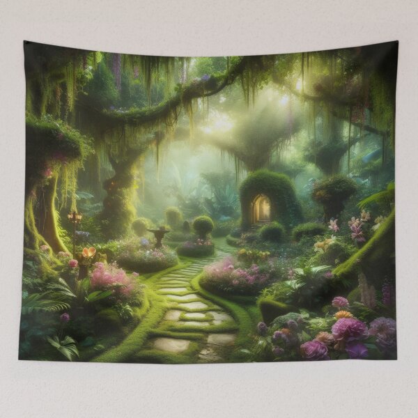 Item preview, Fantasy Garden - Secret Garden - Garden Landscape - Dreamy Landscape - Garden designed and sold by stylishdzign.