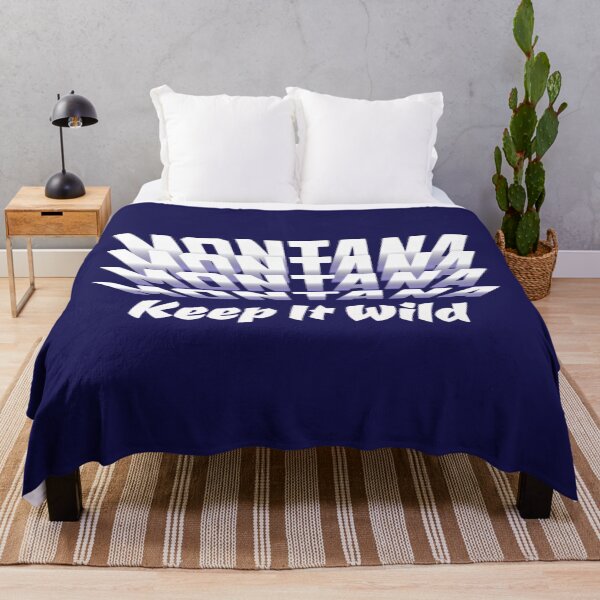 Item preview, 406 Montana : Keep It Wild (flip text, fade to blue) designed and sold by Gilby-Designs.