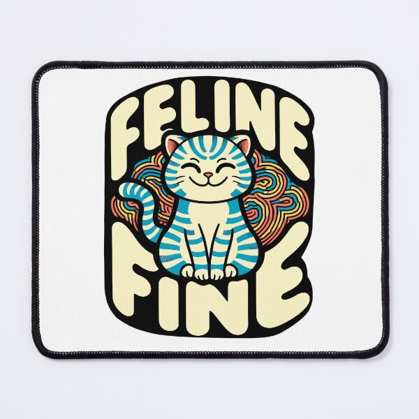 Item preview, Feline Fine - Cheerful Cat Illustration designed and sold by Kim Leex.