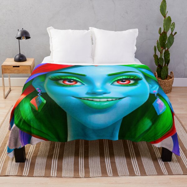 Item preview, Vibrant Multicoloured Cartoon Woman designed and sold by GrizzlyCollective.