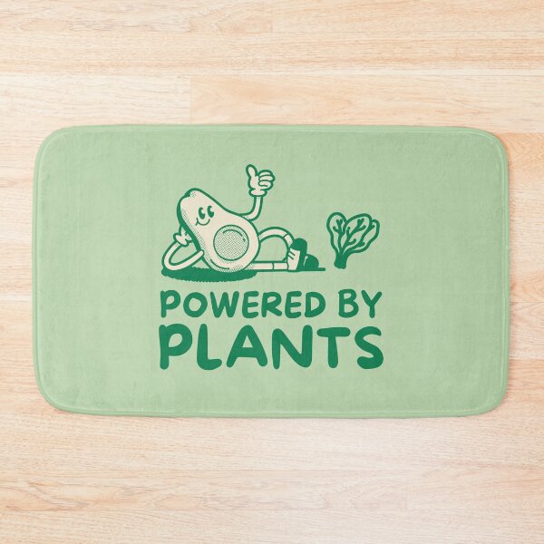 Item preview, Powered By Plants Cute Avocado Cartoon Vegetarian  designed and sold by HowToCanadian.