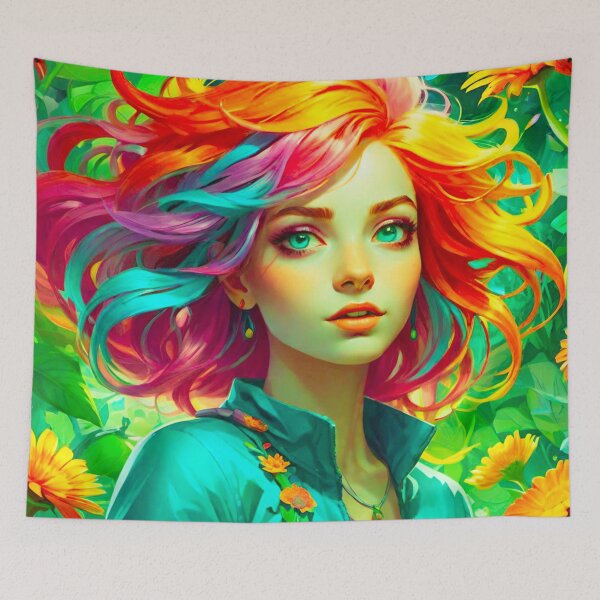 Item preview, Autumn Serenity: Woman Amongst Rustling Leaves designed and sold by GrizzlyCollective.