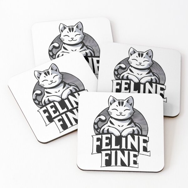 Item preview, Copy of Feline Fine - Cheerful Cat Illustration designed and sold by Kim Leex.