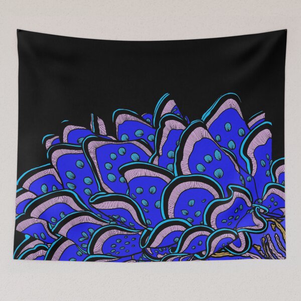 Item preview, Bright Blue Peacock Sea Slug designed and sold by ArtbyDLP.