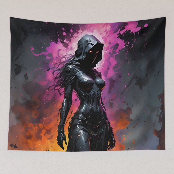 Item preview, Mysterious Female Warrior  designed and sold by ByteyCreatives.