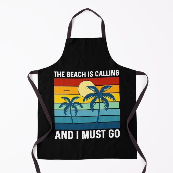 Item preview, The Beach Is Calling And I Must Go, Retro Vintage Sunset Tropical Palm Tree Ocean designed and sold by Sunserize Designs.