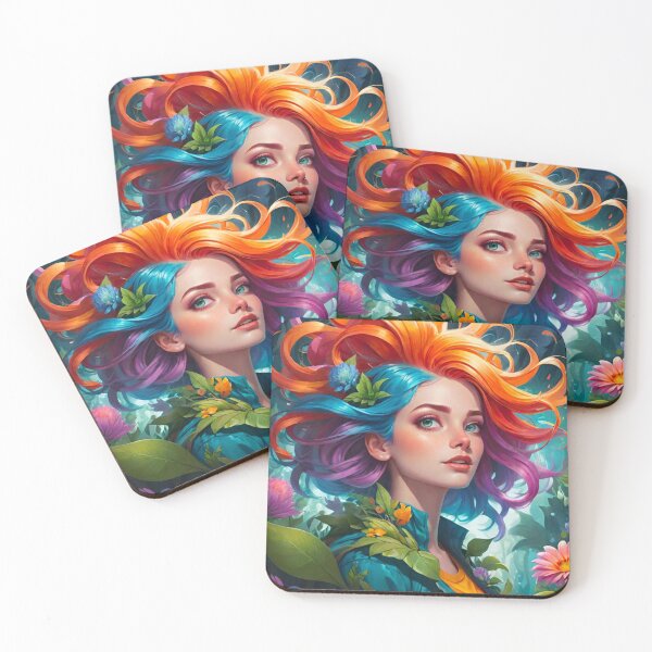 Item preview, Autumn Reverie: Woman Amidst Falling Leaves designed and sold by GrizzlyCollective.