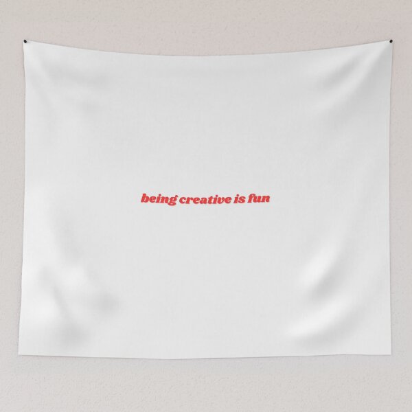 Item preview, being creative is fun, red  designed and sold by ChiWellness Shop.