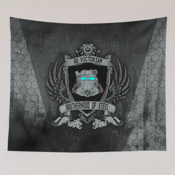 Item preview, BROTHERHOOD OF STEEL (AD VICTORIAM) - CREST POSTER designed and sold by EXION CREW.