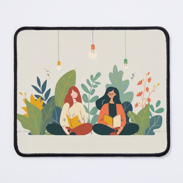 Item preview, Friends reading book together into the wild designed and sold by pmdcreations.