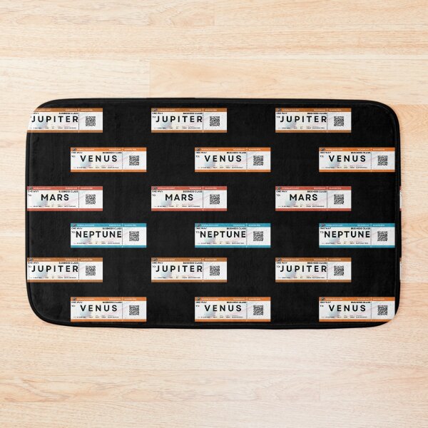 Item preview, Four space tickets to Jupiter, Venus, Mars and Neptune designed and sold by Trishirt.