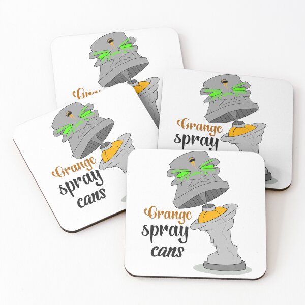 Item preview, Orange spray cans designed and sold by TheEndDesign.