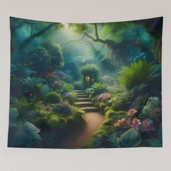 Item preview, Fantasy Garden - Secret Garden - Garden Landscape - Dreamy Landscape - Garden designed and sold by stylishdzign.