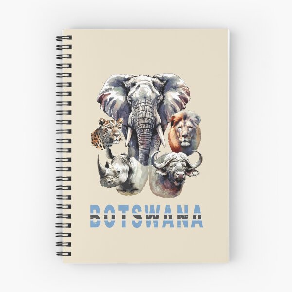 Item preview, Botswana Big 5 Watercolor in Line and Wash for Botswana Fans designed and sold by Scotch Macaskill.