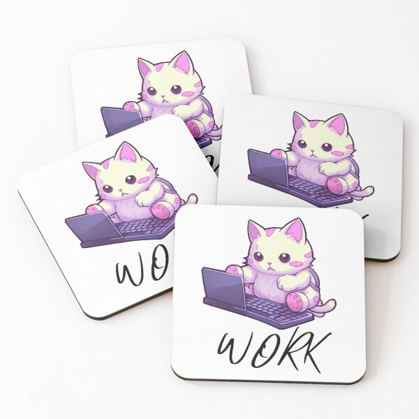 Item preview, A cute cat work on labtop designed and sold by Arafattouch.